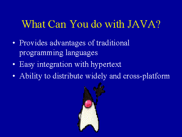 What Can You do with JAVA?